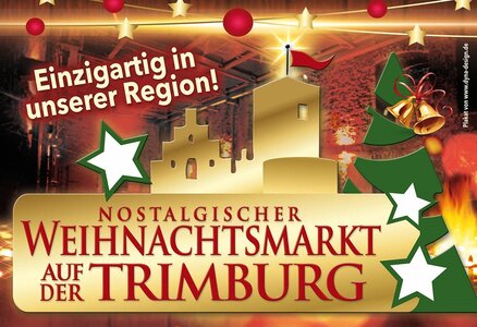 Plakat Weihnachtsmarkt für Frankens Saalestück